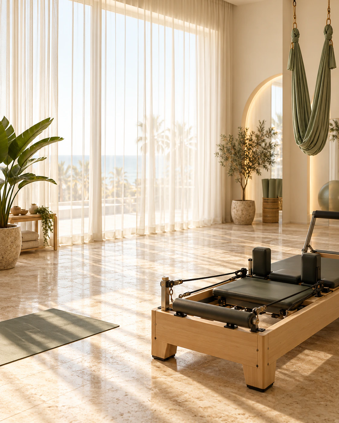 Bahar Hançer Pilates Yoga için aydınlık butik stüdyo atmosferi